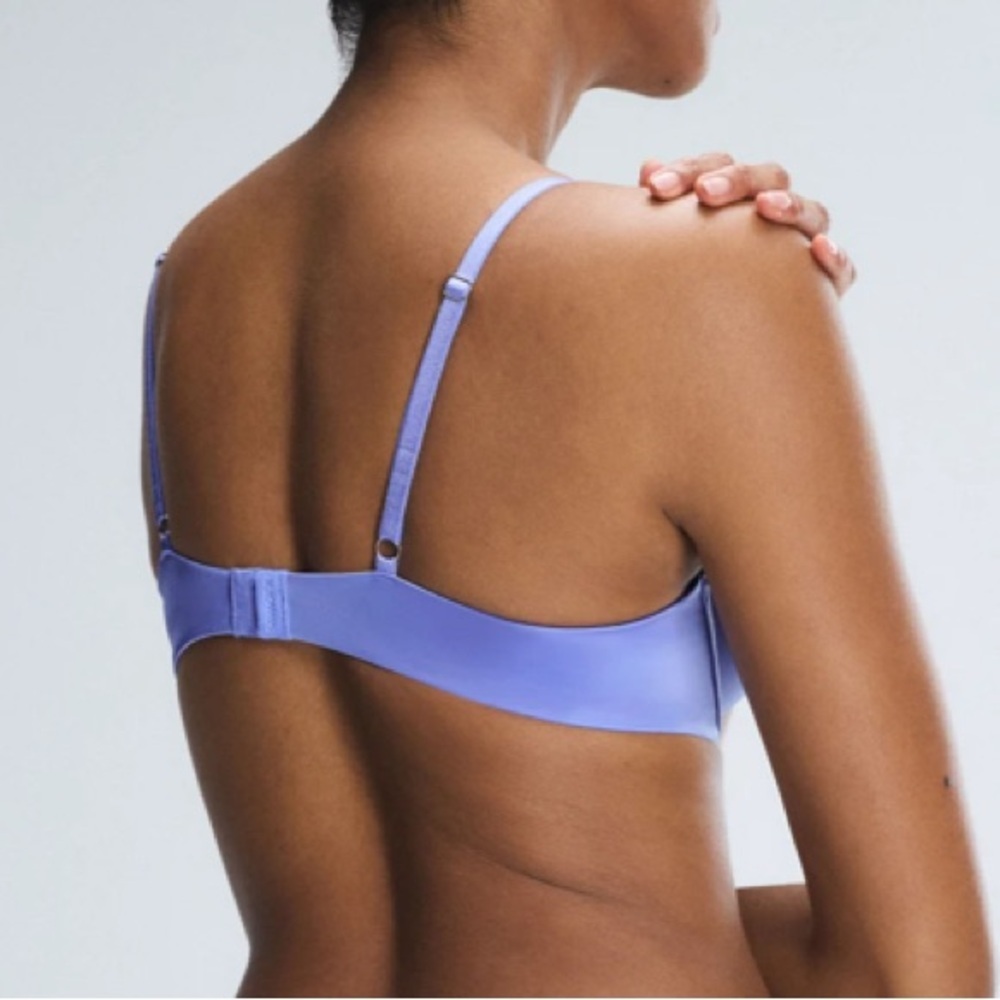 NWT Savage X Fenty Slipper Satin Push Up Plunge Bra 34C & Brazilian Panty S F35 - Picture 5 of 11